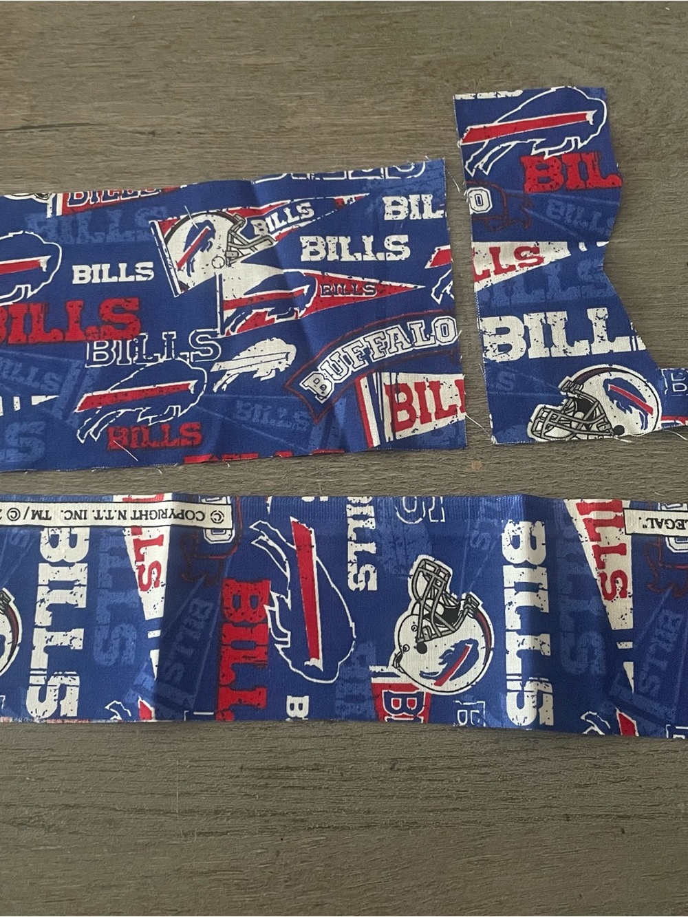 Buffalo Bills Scrap Fabric Bundle